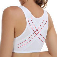 Load image into Gallery viewer, Woman’s Backless Sports Bras Non-Wired Thin Version Lace Minimizer Front Closure Full Bust Bra S-6XL
