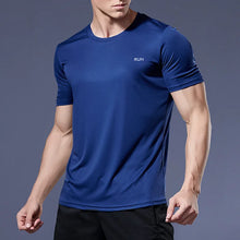 Load image into Gallery viewer, Men's Running T-Shirt Quick Dry Gym Sport Shirt Tops Short Sleeve Training Exercise Workout Shirts Summer Tops Tee Men Rashguard

