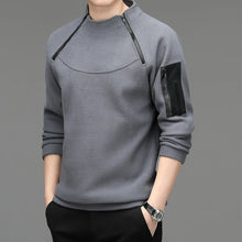 Load image into Gallery viewer, Men's Sweatshirs Spring Fall Long-sleeved T-shirt Top Loose Trend Round Neck Bottoming Shirt Lightweight Casual Sports
