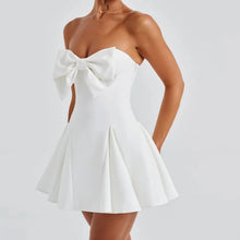 Load image into Gallery viewer, Strapless Bow A-Line Mini Dress
