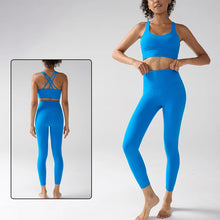 Load image into Gallery viewer, Women's Yoga Set Workout Set 2 Piece High Waist Yoga Leggings Sports Bra Gym Suit Activewear Sports Fitness Set Sports Suit
