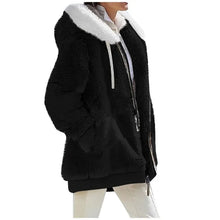 Load image into Gallery viewer, Autumn Winter Fashion Women's Coat New Casual Hooded Zipper Lady Clothes Cashmere Female Fleece Jacket Solid Color Ladies Coats
