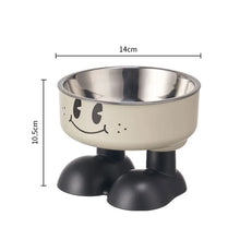 Load image into Gallery viewer, Smiling Face High-Leg Steel Bowl
