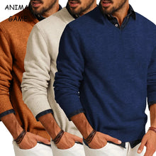 Load image into Gallery viewer, Men’s V-Neck Smart Casual Knit Pullover
