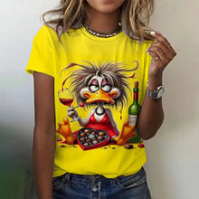 Load image into Gallery viewer, Playful Oversized Cartoon Casual Tee

