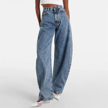 Load image into Gallery viewer, High Waist Straight Denim Pants

