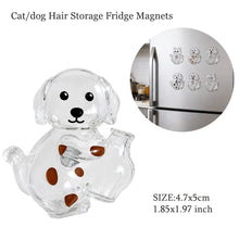 Load image into Gallery viewer, Transparent Cute Dog Pendant Keychain Creative Pet Hair Storage Capsule Hanging Ornament for Pet Lover DIY Pet Memorial Keychain
