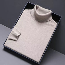 Load image into Gallery viewer, Animal Game Turtleneck Knitwear Luxury Men's Sweater Long Fit Pullover Sweaters Solid Color Men Streetwear Warm Cold Blouse

