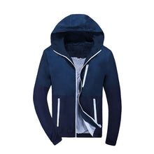Load image into Gallery viewer, Slim Hooded Patchwork Jacket
