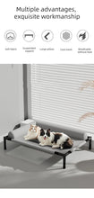 Load image into Gallery viewer, Elevated Pet Bed for Dogs &amp; Cats Durable Breathable Cat Bed with Slope Headrest Washable Pet Bed Cat House for All-Season Use
