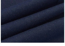 Load image into Gallery viewer, Women's Denim Jeans - Straight Leg with Striped Cuff Detail Classic Five-Pocket Design
