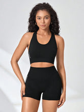 Load image into Gallery viewer, Women Yoga Set Bra Shorts Set Seamless Fitness Tracksuit Gym Running Shorts Sports Set Workout Shockproof Vest Outfit

