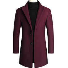 Load image into Gallery viewer, Slim Wool Blend Long Coat
