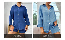 Load image into Gallery viewer, Cotton Button Down Pajama Set
