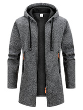 Load image into Gallery viewer, Oversized Streetwear Hooded Zip Jacket
