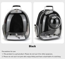 Load image into Gallery viewer, Pet Cat Carrying Bag Space Pet Backpacks Breathable Portable Transparent Backpack Puppy Dog Transport Carrier Space Capsule Bags
