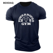 Load image into Gallery viewer, Gym Weightlifting Sports Men's T-Shirts Summer Short Sleeve Fitness Sports Male T Shirt  O-Neck Casual Loose Tops 6XL Plus Size
