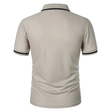 Load image into Gallery viewer, New Men's Short Sleeve Polo Shirts Solid Color Casual T-shirt Summer Trendy Breathable Loose Basic Splice Top Pockets Men Shirts
