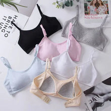 Load image into Gallery viewer, Cotton Sports Training Bras Casual Back Buckle Teenage Lingerie No Steel Rings Sports Bra Elastic Breathable Student Underwear
