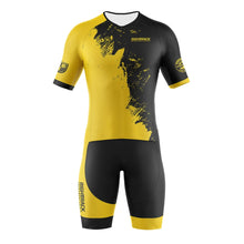 Load image into Gallery viewer, RIGHTTRACK Trisuit Men's Summer Triathlon Race Short Sleeve Skinsuit Clothing Swimming Cycling Running Custom Apparel
