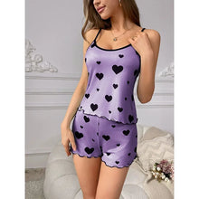 Load image into Gallery viewer, Heart Print Cami Pajama Set
