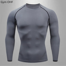 Load image into Gallery viewer, Gym Fitness T Shirt Men's Short Sleeve Summer Boxing Jersey Legging Men Rashguard Compression Pants Quick Dry Tight T-Shirts Men
