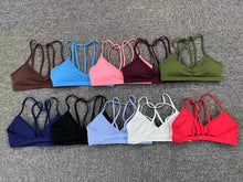 Load image into Gallery viewer, New Sports Bra Women Gym Yoga Sport Bra Bralette Mujer Brassiere Sport FemWhite Blue Navy Workout Top Red Pink
