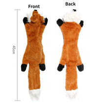 Load image into Gallery viewer, Funny Simulated Animal No Stuffing Dog Toy with Squeakers Durable Stuffingless Plush Squeaky Dog Chew Toy Crinkle Pet Squeak Toy
