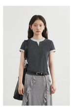 Load image into Gallery viewer, Color Contrast Patchwork Sport Tee
