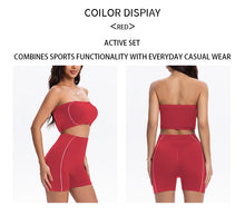 Load image into Gallery viewer, Women's Side Line Contrast Yoga Set Flat Seam Moisture Wicking Anti Rubbing Outdoor Workout Daily Trendy Fitness Two Piece Suit
