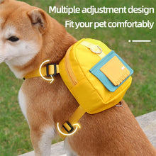 Load image into Gallery viewer, Waterproof Pet Backpack For Dogs Puppy Bag With Harness Collar Outdoor Travel Dog Snacks Backpack French Bulldog Dog Accessories
