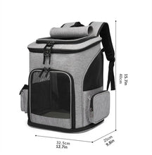Load image into Gallery viewer, Breathable Pet Cat Carrier Backpack Foldable Pet Carrier Transport Travel Bag Expandable Large Capacity Creative for Cats Dogs
