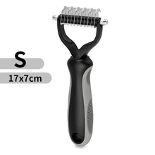 Load image into Gallery viewer, Cat Hair Removal Comb Dog Hair Removal Brush Stainless Steel Double Sided Pet Grooming Brush Removing Tangles Cat Accessories

