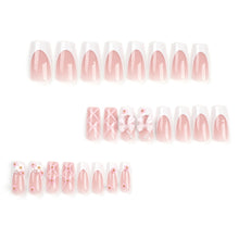 Load image into Gallery viewer, 24 square-shaped false nails, 1 jelly glue sticker + 1 nail file
