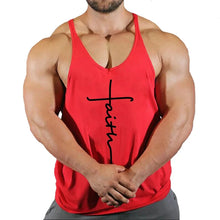 Load image into Gallery viewer, Gym Top Men T-shirts Fitness Man Clothes Muscular Bodybuilding Shirt Singlet Stringer Clothing Vest Men's Singlets Vests Tops
