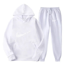 Load image into Gallery viewer, Men Tracksuit 2 Pieces Sets Hooded Sweatshirt +Drawstring Pants Male Hoodies Running Sportswear Men Women Autumn Sportwear
