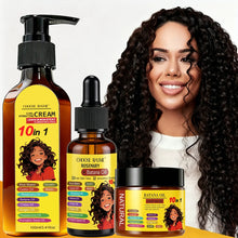 Load image into Gallery viewer, Curly Hair Care Kit, 10-in-1 Curl Cream, Batana Oil Serum &amp; Hair Mask, Nourishing &amp; Defining for Natural Curls
