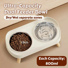 Load image into Gallery viewer, HOMEFISH Dopamine Multicoloured Tall Pet Feeder with Two Stainless Steel Bowls and Neck Support
