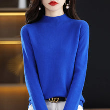 Load image into Gallery viewer, Merino Wool Mock Neck Pullover
