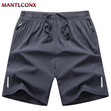 Load image into Gallery viewer, Summer Men's Shorts Cool Sportswear Running Sport Shorts Casual Bottoms Gym Fitness Training Jogging Short Pants Men Black Gray
