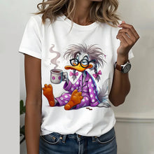 Load image into Gallery viewer, Playful Oversized Cartoon Casual Tee
