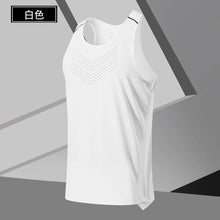 Load image into Gallery viewer, Men's Fitness Tank Top Summer Gym Clothing Bodybuilding Muscle Vest Sleeveless Shirt O Neck Breathable Quick Dry Workout Tops
