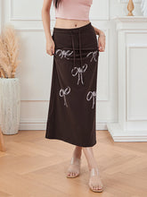 Load image into Gallery viewer, High-Waist Drawstring Ankle-Length Skirt
