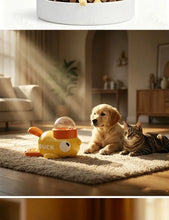 Load image into Gallery viewer, Dog 2-in-1 Interactive Toy Pet Automatic Food Treat Dispenser Cartoon Duck Design Slow Food Pet Snack Feeder for Dog Training
