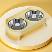 Load image into Gallery viewer, HOMEFISH Dopamine Multicoloured Tall Pet Feeder with Two Stainless Steel Bowls and Neck Support
