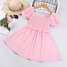 Load image into Gallery viewer, Pink Shirred Princess Summer Dress
