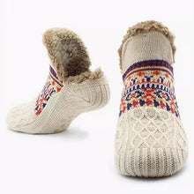 Load image into Gallery viewer, Plush Winter Home Floor Socks
