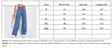 Load image into Gallery viewer, Fashion retro blue jeans women y2k High street baggy straight pants High waisted all-in-one slim pants
