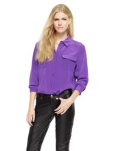 Load image into Gallery viewer, Women Real Silk Shirts Classic Double Pockets Solid Color Casual Fashion Long Sleeve Thin Shirt Blouses Tees
