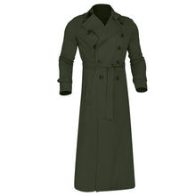 Load image into Gallery viewer, Men’s Luxury Full-Length Trench Coat – England Style Business Overcoat
